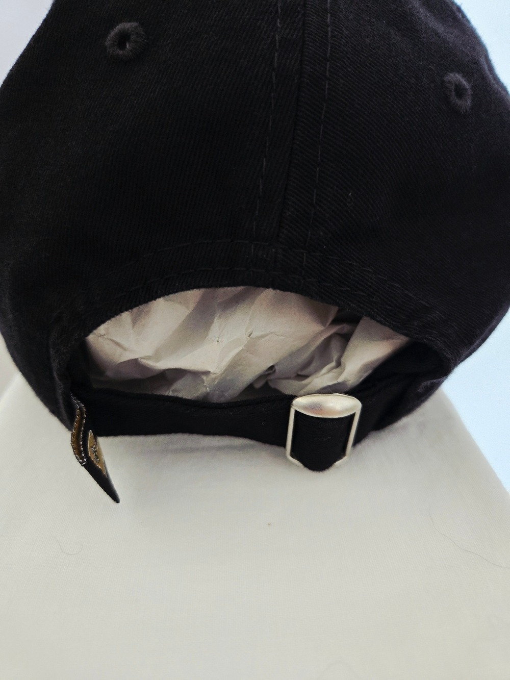 NFL NEW ERA NEW ORLEANS 'SAINTS' CAP WOMEN'S BLACK GOLD EMBROIDERED ADJUSTABLE - Picture 8 of 11
